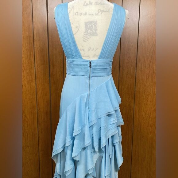 Alice + Olivia Asymmetric Ruffled Maxi Dress size 4 - Picture 11 of 15